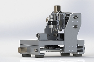 D cnc四轴数控雕刻机家庭DIY经典参考三维建模模型资料 发邮箱 4-axis-cnc-milling-machine