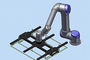 H UR5机械臂机器人 机械设计三维建模模型3D 发邮箱
