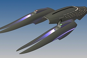 太空飞船 科幻电影模型 三维模型图纸资料spaceship