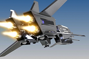 太空飞船 科幻电影模型 创新设计 创意 三维模型图纸资料 spaceship-2