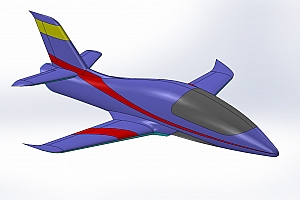 F 阿凡提涡喷飞机外形建模三维模型 资料发邮箱 jet-trainer-2