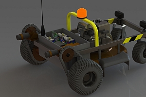 J01遥控车模型 机械设计参考资料 3D建模 三维数字模型rc-lawn-mower-1