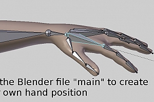 B 手臂手掌建模三维数量立体模型 资料发邮箱 different hands