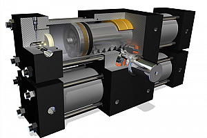 B 旋转液压缸 3D建模rotary-actuator.snapshot.2