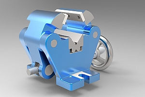 B 自定心台钳卡钳 机械设计参考资料 三维模型3D建模 发邮箱 self centering vice
