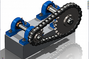 链条链轮动画chain-sprocket-animation