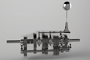 B 5速度和倒车手动变速箱 齿轮减速器 机械设计图纸资料 3D模型5-speed-and-reverse-manual-transmission-1 – 副本
