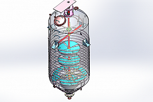 BC 搅拌器反应器发酵容器非标自动化设备 机械设计图纸资料3D模型amidation-reactor-10000-ltrs