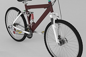 E 山地自行车 变速车 3D建模bike