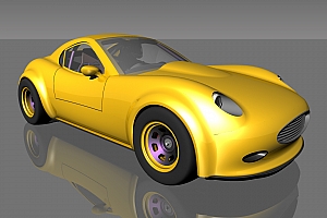 E 钢管车 DIY 黄色 车辆模型 机械设计资料karmann-ghia-2015-concept