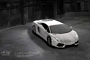 E 跑车模型3D建模 lamborghini  机械设计参考资料 lamborghini-aventador-lp700