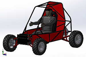 E 汽车车架 机械设计图纸资料 3D模型baja-2013