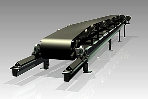 C 传送带流水线 非标自动化设备机械设计3D模型建模belt-conveyor