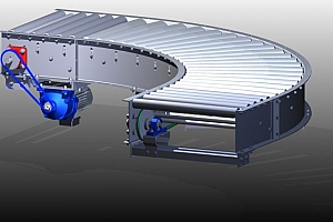 C 曲线式输送机 曲线传送带 非标自动化设备机械设计参考图纸资料curve-conveyor