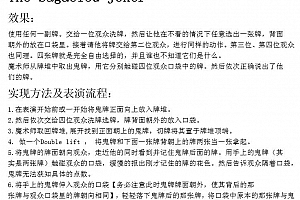 2012 多人互动心灵魔术效果 精明的小丑 中文翻译