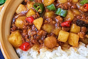 ㊙️香菇土豆肉沫拌饭