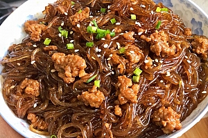 蚂蚁上树(肉末炒粉丝)