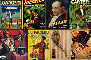 复古艺术魔术海报 80张