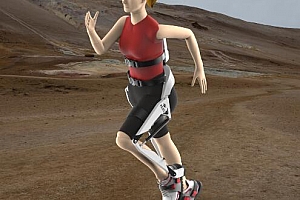 人体自适应外骨骼辅助行走机器人