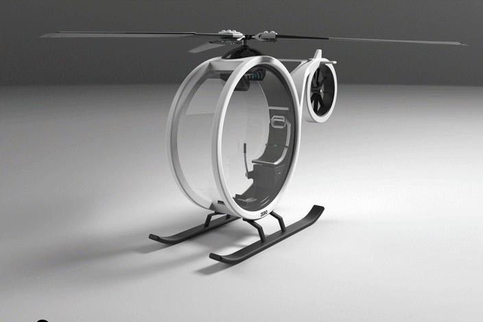 F 0型概念直升机 创新设计 飞行器设计 3D模型zero-concept.4