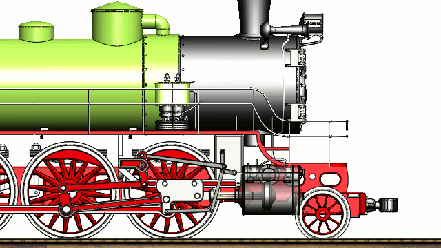 SU253 – 15机车 蒸汽火车模型 机械设计资料 3D模型su-253-15-locomotive